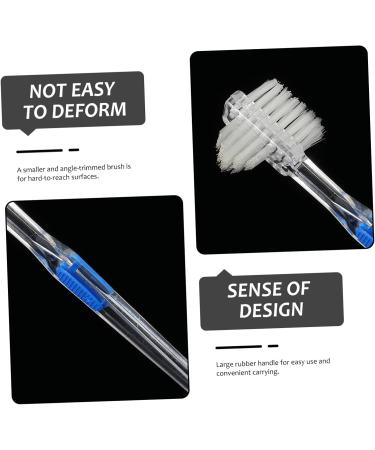 FRCOLOR 15-Pack Double-Sided Soft Toothbrush for Dentures & False Teeth - Prothesis Cleaning Brush - Buy Online on GoSupps.com