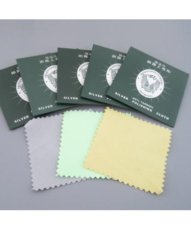 100PCS Silver Gold Platinum Jewellery Polishing Cleaner Cloth Anti Tarnish - Buy Online on GoSupps.com