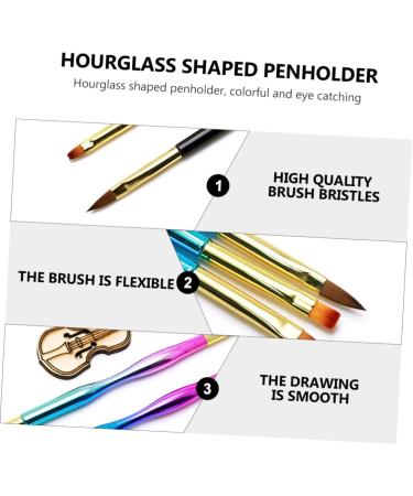 De Manicura Nail Brush Kit Manicure for Nails Nail Art Strip Brush Nail Polish Pen Pen for Nail Polishing Drawing Pens for Nail Painting Tool for Nail Polishing Set of 3 19X1X0.5CM Colourful - Buy Online on GoSupps.com