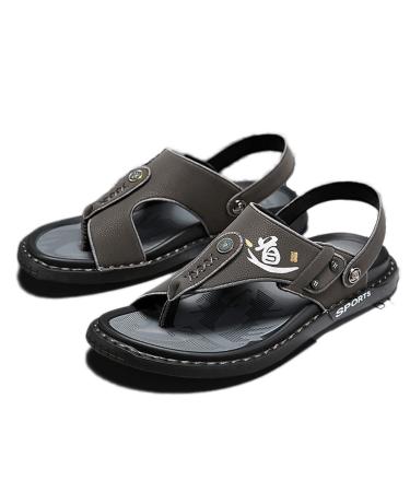 Summer Orthopedic Slippers for Mens Casual Comfy Lightweight Foot Correction Flat Sandals Stylish Non-Slip Bunion Splints Flip Flops for Hallux Valgus/Toe Corrector 9 Grey