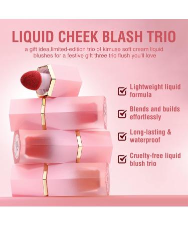 Liquid Blush & Contour Makeup Set - Soft Breathable Formula with Built-in Sponge | Perfect Gift Set (#Rouge 03 + Contour 01) - Buy Online on GoSupps.com