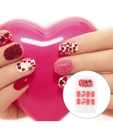 dijiusidy False Nail Perfect Matching Simple to Wear Fingernail Full Coverage Press Type Strong Viscosity Adjustable Paster Type 34 F741 Type 34 F741 - Buy Online on GoSupps.com