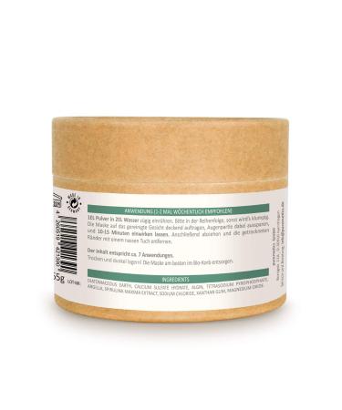 Puremetics Spirulina Peel-Off Mask | 100% Natural Vegan & Plastic-Free | Anti-Acne Solution for Oily Skin | Zero Waste Natural Cosmetics (65g - 7 Applications) - Buy Online on GoSupps.com