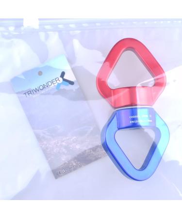 TRIWONDER 30kN Rotator Swing Spinner - Premium Climbing Carabiner for Hammocks | Safe Durable & Versatile - Red & Blue - Buy Online on GoSupps.com