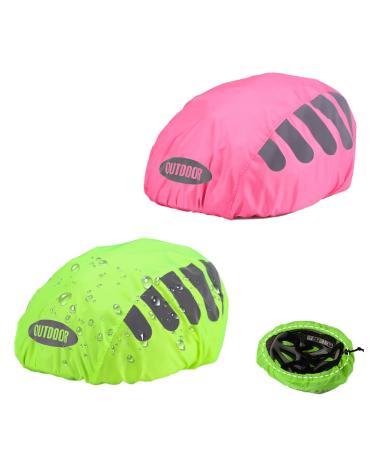 XINTANGXIA 2 Pack Bicycle Helmet Rain Cover Waterproof Helmet Cover Breathable Helmet Cover for Men Women Children