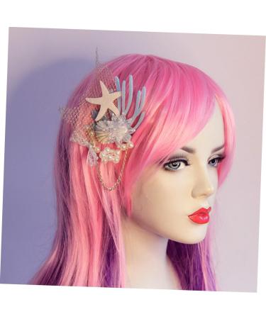 FRCOLOR 1pc Wedding Tiara Hair Barrette Bridal Headpieces for Wedding Bride Hair Clip Beach Party Hair Headdress Girl Hair Clips Bridal Hair Clip Crystal Headpiece Headband - Buy Online on GoSupps.com