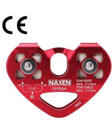 NAXEN Zip Line Pulley Tandem Speed Dual Trolley + 25kN Carabiner - High-Quality Trolley with Carabiner - Buy Online on GoSupps.com
