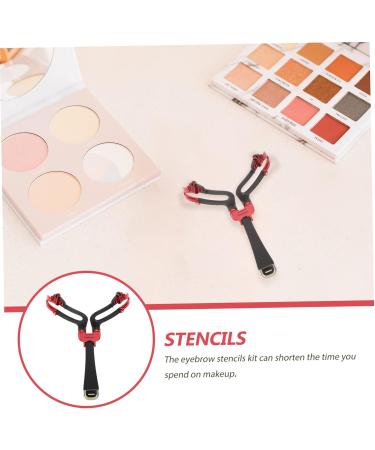 POPETPOP 1pc Eyebrow Tool Model Kit Eyebrow Measure Ruler Eyebrow Shaping Stencils Shaper Adjustable 1 count (Pack of 1) Black - Buy Online on GoSupps.com