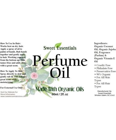 Vanilla Spice Fragrance Oil | 100% Organic Perfume | 2oz Glass Bottle with Fine Mist Sprayer | Alcohol & Preservative Free - Buy Online on GoSupps.com