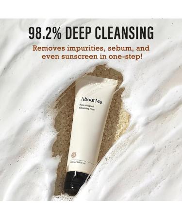 ABOUT ME Rice Wine Cleansing Foam - Gentle Exfoliating Face Wash for Clear Hydrated Skin | 120ml International Shipping - Buy Online on GoSupps.com