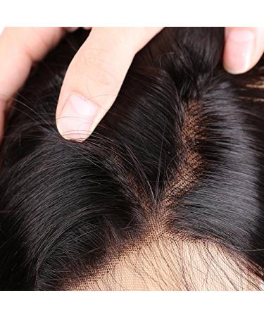 Buy Mila Real Hair Lace Closure (4x4) - Free Part Glow Brazilian Virgin Remy Hair - Natural Black 16/40cm - Premium Quality Human Hair Closure - Buy Online on GoSupps.com