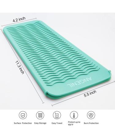 ANGENIL Heat Resistant Silicone Mat Pouch for Cordless Hair Styling Tools - Food Grade Green - Buy Online on GoSupps.com