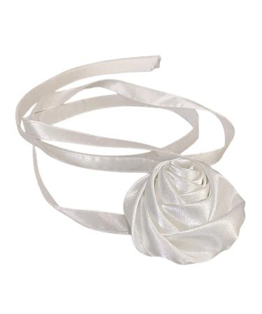 Oralgo's stylish necklace with sun trailer colorful flower tape collarbone chain fashionable jewelry flower trailer necklace white