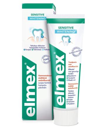 Elmex 4 x Toothpaste Sensitive Whitening with amine fluoride for sensitive teeth - 75 ml