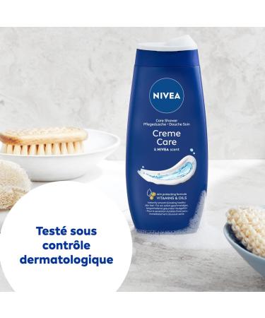 NIVEA Cr me de douche Soin (1 x 500 ml) enrichie l Huile de p pin de Raison & Amande douce Soin corps hydratant qui nettoie respecte et renforce le microbiome pour peaux s ches - Buy Online on GoSupps.com