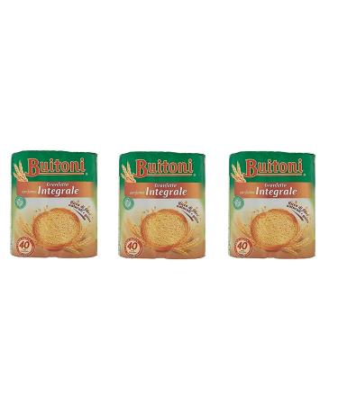 Buitoni Buitoni Granfetta Pack of 3 Whole Wheat Biscuits with Wholemeal Flour 40 Biscuits 300g