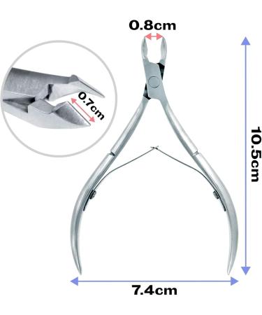 Professional Stainless Steel Double End Cuticle Pusher + Cuticle Nippers Duo Professional Manicure Pedicure Nail Cleaner Gel Polish Remover Prep Cutters Remove Dead Skin - Buy Online on GoSupps.com