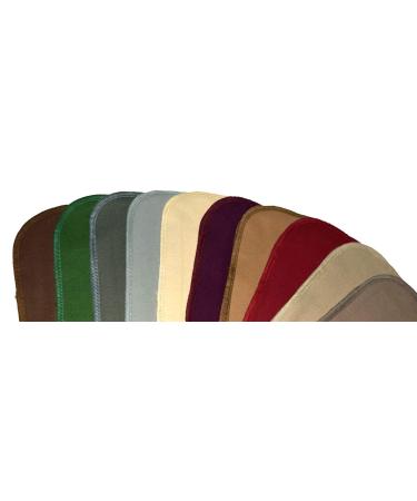 10-Pack 8x8 Inch Earth Tone Edge Solid Flannel Napkins - 1 Ply - Buy Online on GoSupps.com