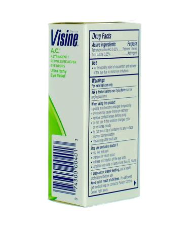 Buy Visine A.C. .5oz Astringent Redness Reliever Eye Drops - Fast International Shipping - Buy Online on GoSupps.com
