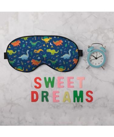 Shop Cute Cartoon Dinosaur Eye Mask - Silky Soft Sleep Masks for Travel | Animal Shading Blindfold for Men & Women - Buy Online on GoSupps.com