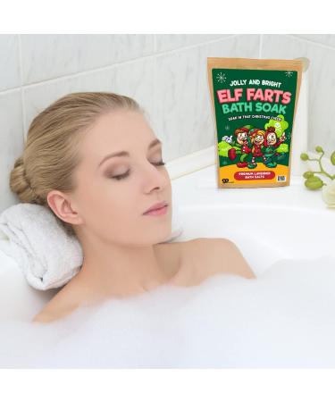 Elf Farts Bath Salts Soak - Funny Christmas Gift for Kids & Teens - Lavender Stocking Stuffer - Buy Online on GoSupps.com