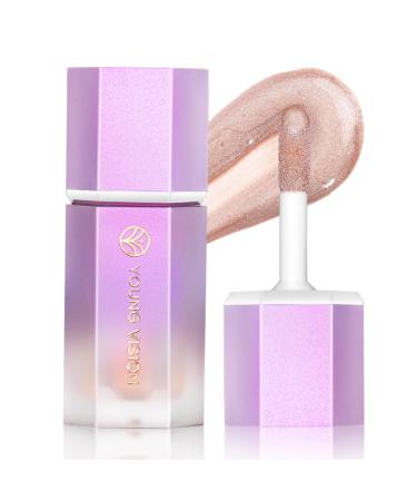 YOUNG VISION Soft Natural Glow Liquid Highlighter Glow Liquid Illuminator Makeup Weightless Long-Wearing Smudge Proof Natural-Looking Dewy Finish VANILLA FROST-Highlighter 0.17 Fl Oz (Pack of 1)