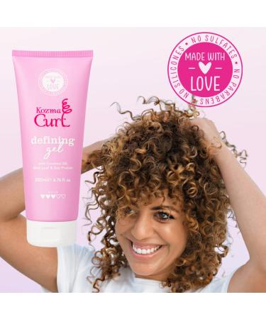 Kozma Curl Gel 6.76 fl oz - Silicone-Free Curly Hair Gel for Definition and Styling - Suitable for All Curl Types - Buy Online on GoSupps.com