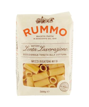 Italian Gourmet E.R. Rummo Mezzi Rigaton N. 51 Durum Wheat Semolina Pasta 500 g + Box Italian Gourmet Tomato Pulp 400 g