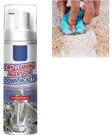 Dry Stain Remover for Clothes Dry Cleaning Spray Clothes Spot Dry Cleaner Clothes Stain Remover Foam Dry Stain Remover For Clothes Dry Spot Cleaner For Clothes Dry Foam Cleaner Clothes Stain 200ML