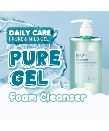 EUNYUL Daily Care Pure Gel Foam Cleanser - pH 5.5 Large 17.3 fl. Oz. Gel Face Wash for Balanced Skin - International Shipping Available - Buy Online on GoSupps.com
