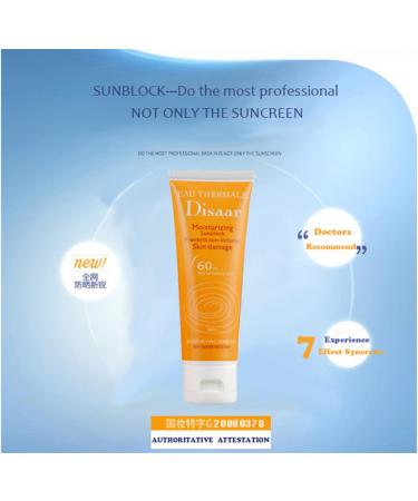 DISAAR SPF 60+ Moistening Sunblock Sunscreen Cream 80ml - For Dry Sensitive Skin - Buy Online on GoSupps.com