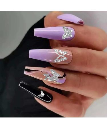 Qililandiy 52 Pieces Butterfly Nail Charms 3D Crystal Rhinestone Nail Charms Mini Cute Nail Art Decorations for Nail Art Decorations Accessories - Buy Online on GoSupps.com