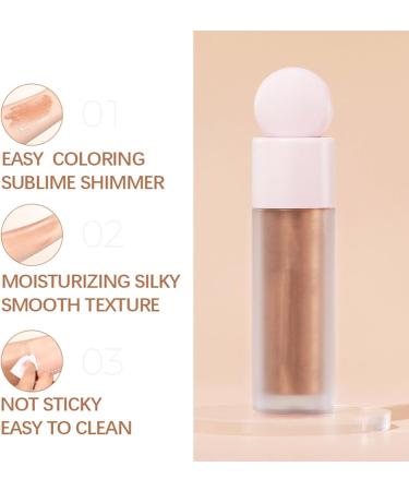 Liquid Body Highlighter - 2.4oz Liquid Face Highlight Waterproof Pearlescent Shades Long Lasting Bronzer Facial Outline Trimmer for Leg Kagrote 4# - Buy Online on GoSupps.com