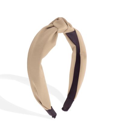 VOCOSTE Knotted Headband for Women Non-Slip Fashion Hair Accessories Khaki
