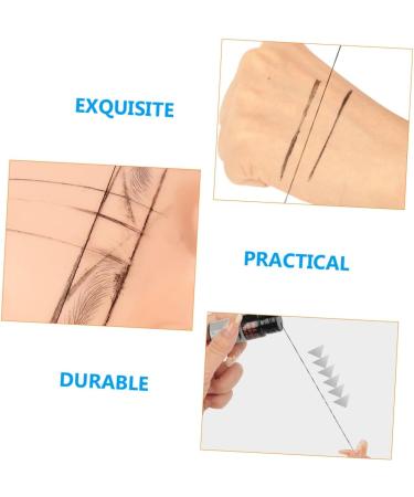 Beavorty 3pcs Eyebrow Ink Black Line Eyebrow Tattoos Ruler Measuring Tool Portable Eyebrow Ruler Major - Buy Online on GoSupps.com