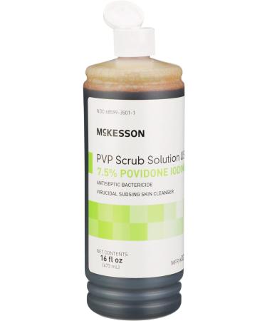 McKesson PVP Scrub Solution USP 7.5% Povidone-Iodine 16 oz - 1 Count - Buy Online on GoSupps.com