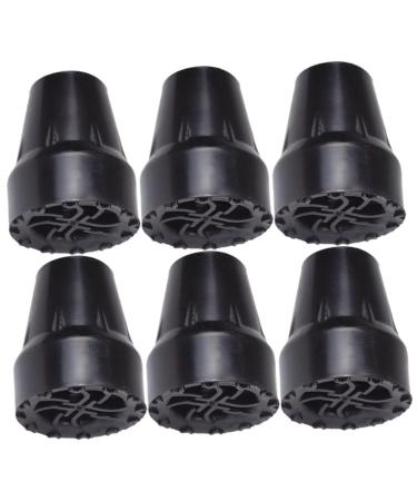 Healeeved 6 pieces slipproof crutches hiking stick rubber tips hiking stick rubber pots trekkingstock handle walker accessories Travel accessories.