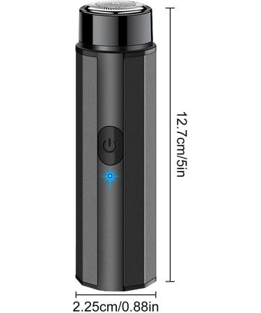 Travel Electric Rechargeable | Electric Shavers for Men Face | Mobile Pocket Size Foil Shaver Wet Dry Use USB Rechargeable Beard Shaver Portable Hair Black - Buy Online on GoSupps.com