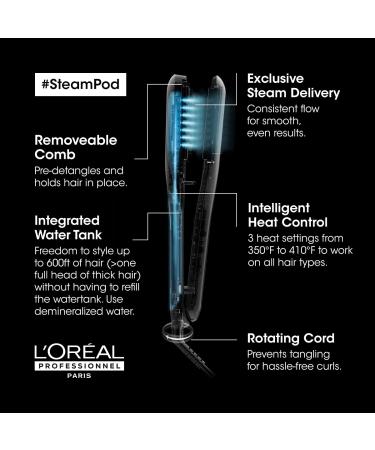 L Oreal Professionnel Steampod Steam Powered Flat Iron Hair