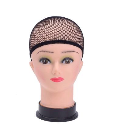 Buy 3-Piece Black Wig Cap Elastic Stocking - Nylon Stretch Mesh Weaving Cap for Wig Intermediate Layers - International Shipping Available - Buy Online on GoSupps.com