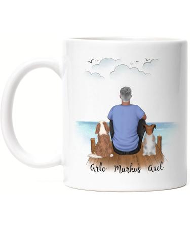 Personalized Dog Dad Mug | Unique Gift for Dog Lovers | Kiddle-Design Dog Owner Merchandise - Buy Online on GoSupps.com