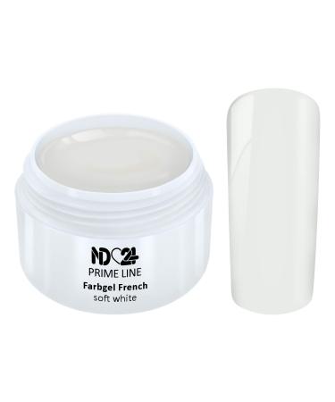 Prime Line - French Color Uv Gel Soft White Gel White - Made in Germany - 5ml