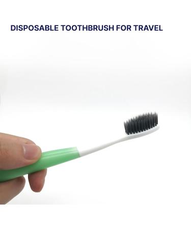 Soft Bristle Toothbrush 2-Pack | Travel-Friendly Manual Toothbrushes in Random Colors - Perfect for On-The-Go Oral Care - Buy Online on GoSupps.com