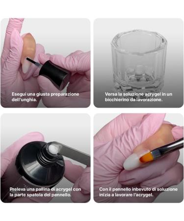  Benail Benail | Acrygel solution for nails Polygel Reconstruction of varnish Nail gel Acrygel 125 ml. - Hema Free and Tpo Free Made Italy - Buy Online on GoSupps.com