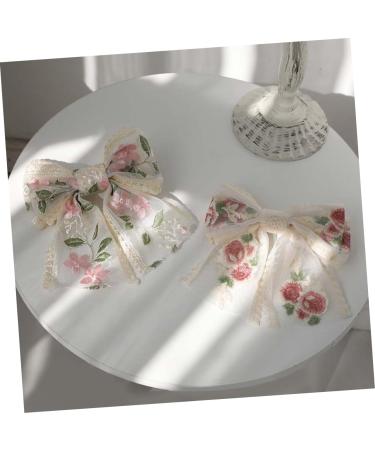 FRCOLOR Embroidered Butterfly Hair Clip Decorative Hair Clips Women's Hair Clips French Hair Clip Hair Clips for Bows Big Hair Bow Women Hair Clips Bride Bow Barrette Back Hair Bow Big Bow - Buy Online on GoSupps.com