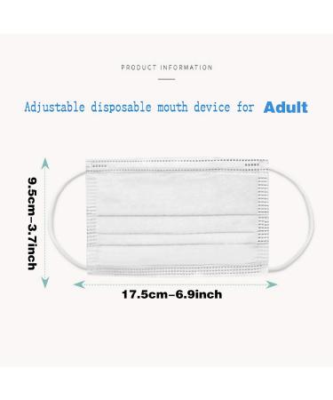 Winfer 50/100 Pack Disposable 3-Layer Colored Face Masks & Scarves for Adults - Breathable Motif Mouth & Nose Protection - Buy Online on GoSupps.com