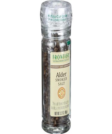 Frontier Alder Smoked Salt Gourmet Grinder 3.17 oz - Natural Flavor Enhancer - Buy Online on GoSupps.com