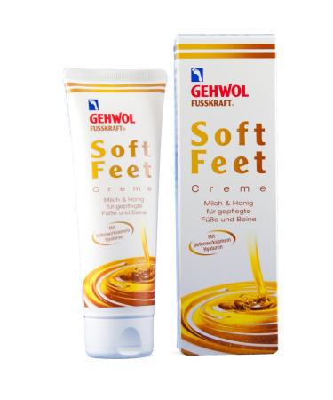 Gehwol Fusskraft Soft Feet Cream 125ml - Silky Smooth Feeling with Milk & Honey 125 ml (Pack of 1)
