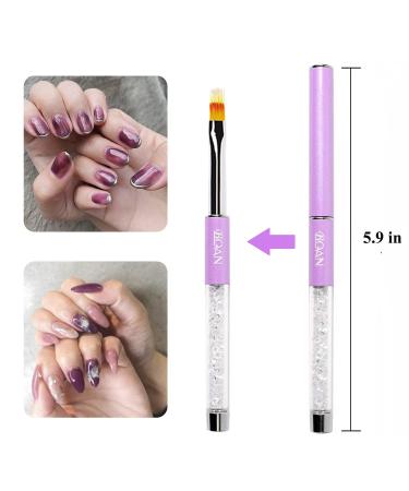 Professional UV Gel Nail Ombre Brush - Nylon Hair with Rhinestone Handle | Top Nail Art Tool for Beautiful Designs - Buy Online on GoSupps.com