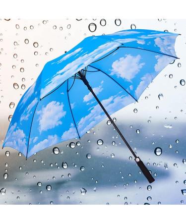 NOOFORMER 62 Inch Windproof Waterproof Golf Umbrella - Extra Large Double Canopy Vented Stick Umbrella for Men Women - A4-Sky Color - Buy Online on GoSupps.com